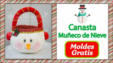 ?⛄#Canasta #Muñeco #Nieve - #Tutorial #Navideño?