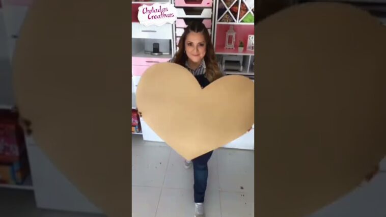 Este es el mejor regalo que puedes dar, corazón GIGANTE. Lleno de chocolates y sorpresas ?