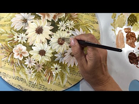 Idea para Pintar Flores Fáciles / Tutorial para Principiantes