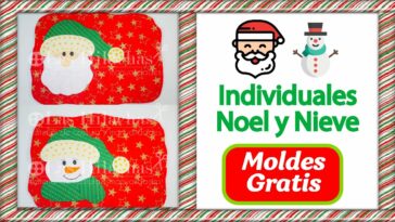 ?‍?⛄#Individuales #Noel y #Nieve - #Tutorial #Navideño?