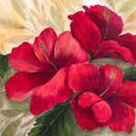 Tecnica Facil con Pintura Acrílica/Cómo pintar una Flor Hibiscus