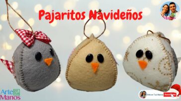 ?Cómo Hacer ESFERAS PAJARITOS NAVIDEÑOS, Fácil con Arte en Tus Manos