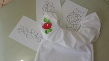 Como Pintar Flores En Blusa / Para Traje Regional
