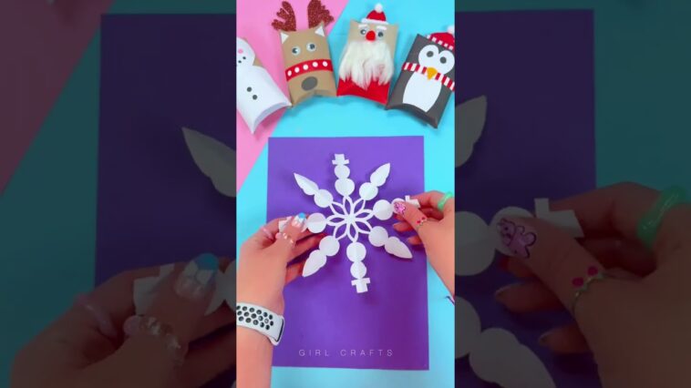 MUÑECO DE NIEVE PAPER HACK - IDEAS DE NAVIDAD #shorts #youtubeshorts #navidad