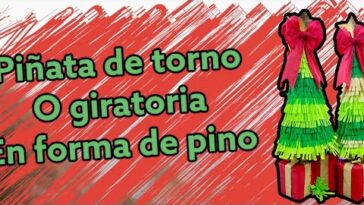 hagamos una piñata de torno o giratoria navideña