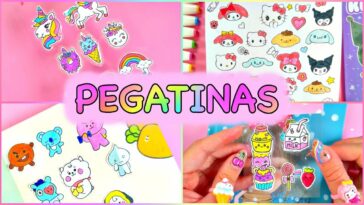 ¡CÓMO HACER PEGATINAS! (4 MÉTODOS FÁCILES QUE PUEDES HACER EN CASA)