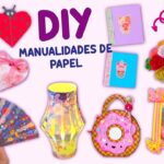 12 IDEAS PARA MANUALIDADES DE PAPEL - MINI CUADERNO - ABANICO Y MÁS COSAS LINDAS...