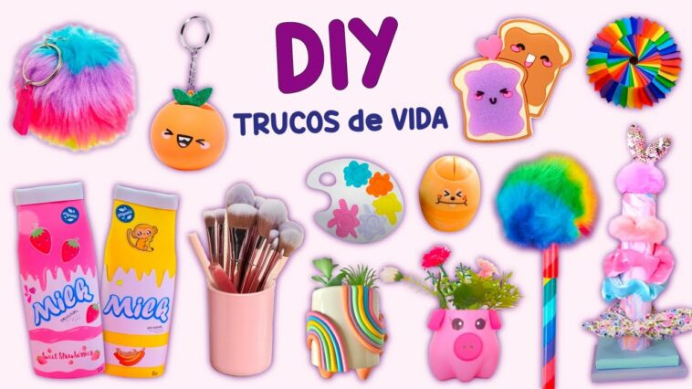 18 TRUCOS Y PROYECTOS FÁCILES - RECICLAJE - ÚTILES ESCOLARES Y MANUALIDADES DIVERTIDAS