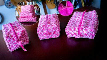 3 BOLSOS MULTIUSOS DIFERENTES  con el mismo patrón/FÁCIL de hacer: Para ti, para regalar o vender .