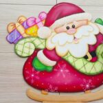 Cómo Pintar en Madera con Pintura Acrílica / Santa con Trineo