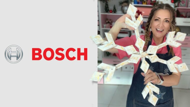 Copo de nieve de Madera DIY con herramientas Bosch :: Chuladas Creativas