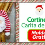 ?#Cortinero #Carita de #Noel - #Tutorial #Navideño?