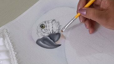 Pintando Una Guacamaya En Tela