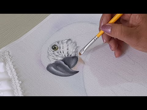 Pintando Una Guacamaya En Tela