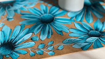 2 Ideas faciles para pintar objetos de madera con flores y pintura acrílica