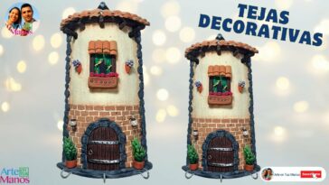 ?Cómo Hacer TEJAS DECORATIVAS y Porta Llaves, Tutorial con Arte en Tus Manos