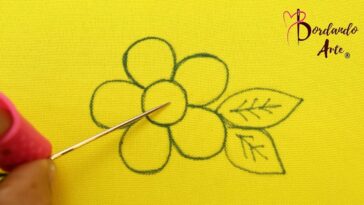 ?Increíble?‼️PUNTADA FÁCIL Y RÁPIDA PARA BORDADO DE FLORES ?Principiantes #embroidery #handmade