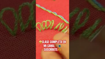 Puntada fácil con aguja mágica #embroidery #bordandoarte #puntadas #agujamagica #punchneedle #diy