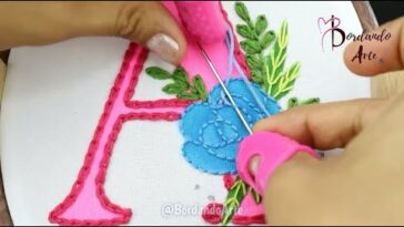 ¡FACIL! BORDADO  Y PINTURA TEXTIL! letras PARA BORDAR ¡INCREIBLE! NIVEL PRINCIPIANTE Y AVANZADOS