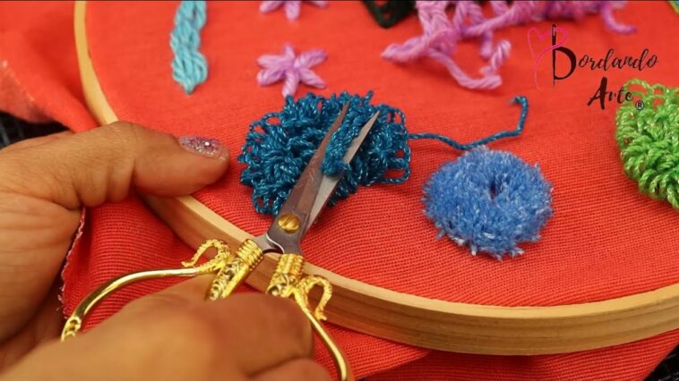 ?¡WOW!?✂️PUNTADAS PARA TU MUESTRARIO CON LA AGUJA MÁGICA ???¡ES MUY FÁCIL! #bordandoarte