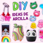 10 DIY HAZ BONITA IDEAS DE ARCILLA - LLAVERO HECHO A MANO - PORTALÁPICES Y MÁS COSAS BONITAS