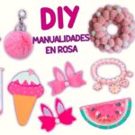 10 DIY MANUALIDADES EN ROSA -  PASADOR DE PELO - MATERIAL ESCOLAR - BONITA DECORACIÓN Y MAS... #rosa