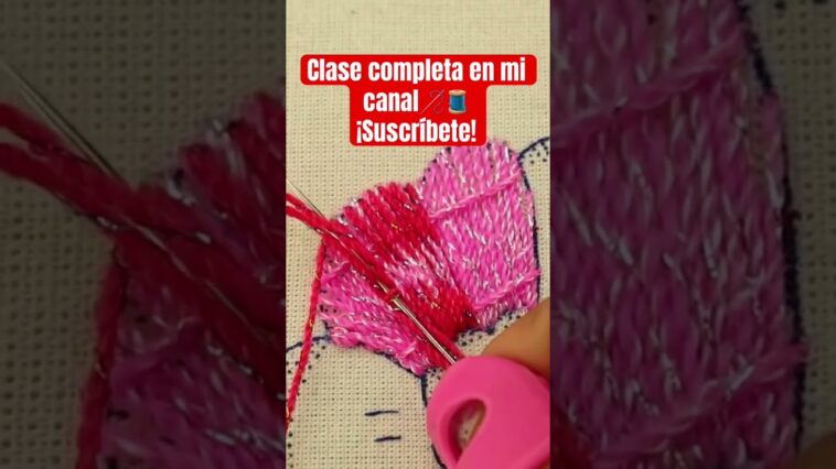 Bordado fácil de flores #embroidery #bordandoarte #puntadas #embroideryart #handmade #bordado