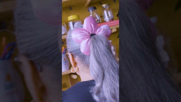 Scrunchie flor: Ya disponible en mi canal de YouTube?▶️