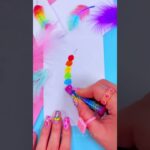 TRUCO FÁCIL PARA DIBUJAR PLUMAS #shorts #youtubeshorts #dibujo