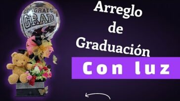 arreglo de graduación con luz led