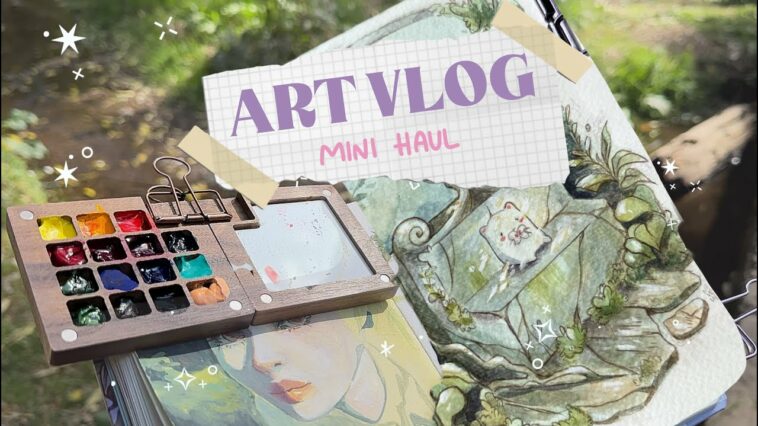 ART VLOG ☁️  Un mini Haul de Arte y saliendo a pintar al bosque