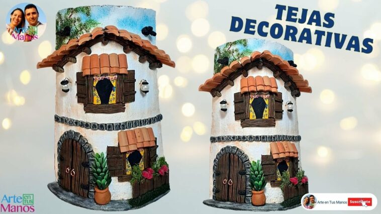 ?Cómo Hacer TEJAS DECORATIVAS, Tutorial Completo con Arte en Tus Manos