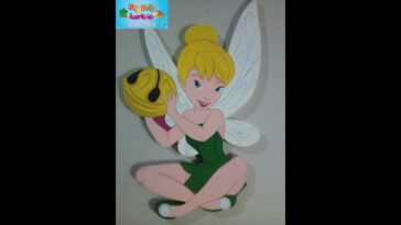 Cómo cortar a Tinker bell "CAMPANITA" en MDF aplicación para cuadro, lampara, perchero etc...