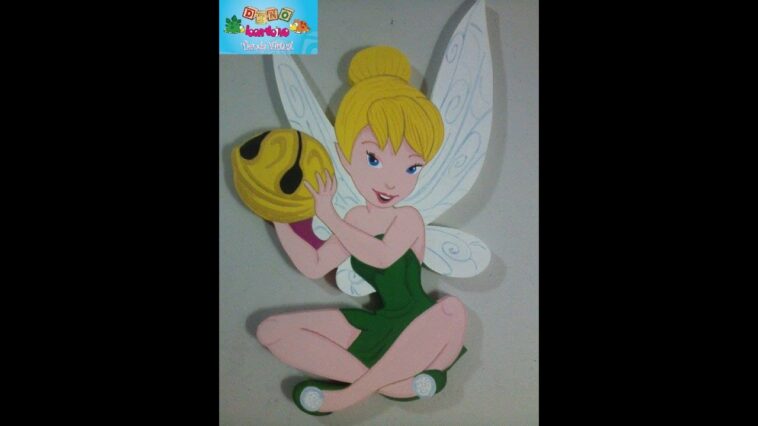 Cómo cortar a Tinker bell "CAMPANITA" en MDF aplicación para cuadro, lampara, perchero etc...