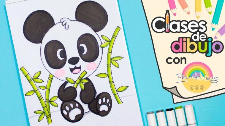 Cómo dibujar un PANDA BEBÉ - CLASES DE DIBUJO CON RICARDO