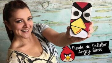 Funda para Celular (Movil)  de Angry Birds con Foami (Goma Eva)