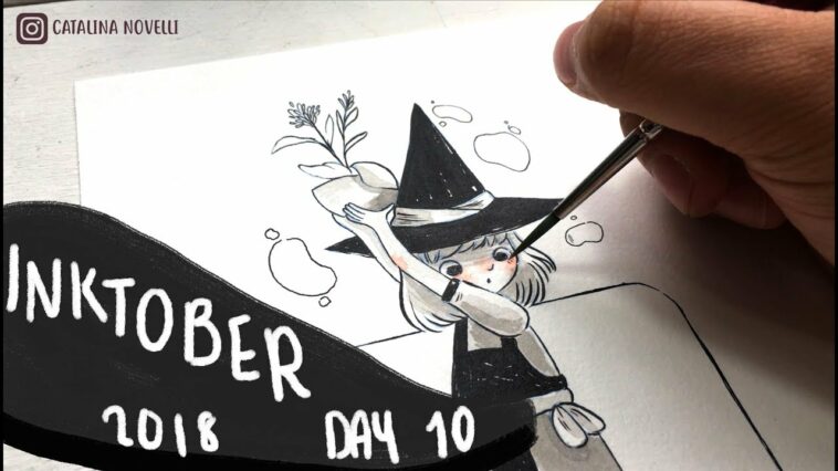 Inktober Day 10 ⎟Catnip Witch