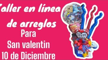 taller en línea para arreglos de san valentin