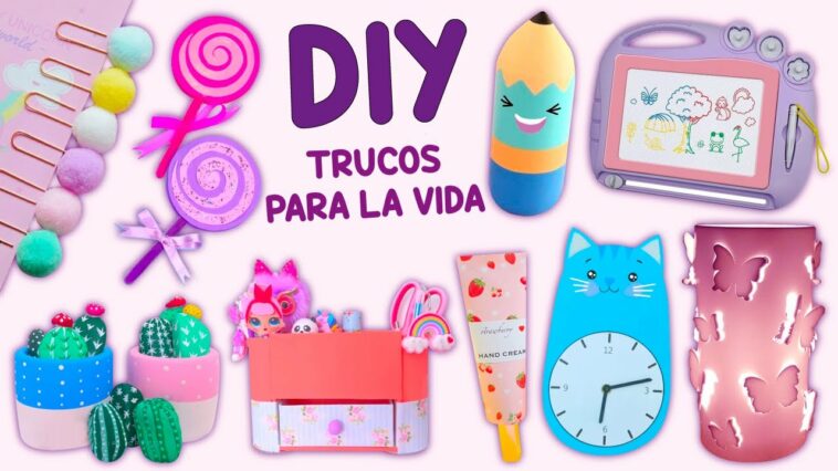 10 TRUCOS FÁCILES Y PROYECTOS QUE PUEDES HACER TU MISMAEN 5 MINUTOS – MANUALIDAD CON RECICLAJE