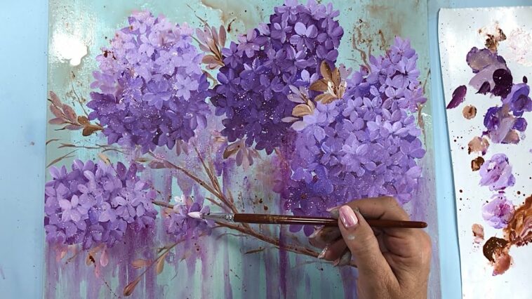 Aprende a Pintar Flores Mágicas con Técnicas Simples sobre un fondo magico