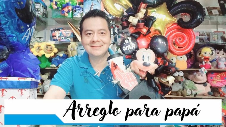 Arrego de mickey para papá /dia del padre / Papá / Mickey /centerpiece