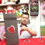 Caja sorpresa sencilla con peluche y globo con helio/Regalo de san Valentin para tu novio o novia