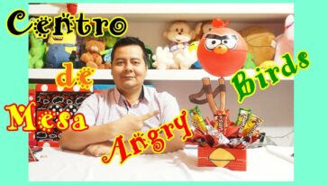 Centro de mesa Angry Birds/ Fácil y económico/ Centerpiece