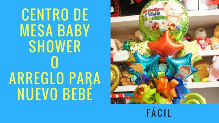 Centro de mesa Baby shower/ Arreglo para nuevo bebé