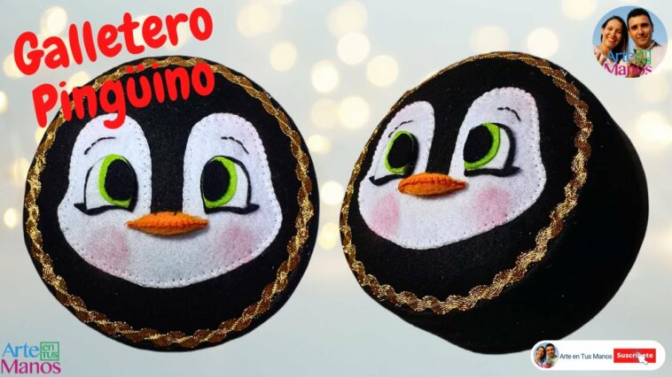 ?Cómo Hacer GALLETEROS NAVIDEÑOS Pingüino EN VIVO, TUTORIAL Arte en Tus Manos