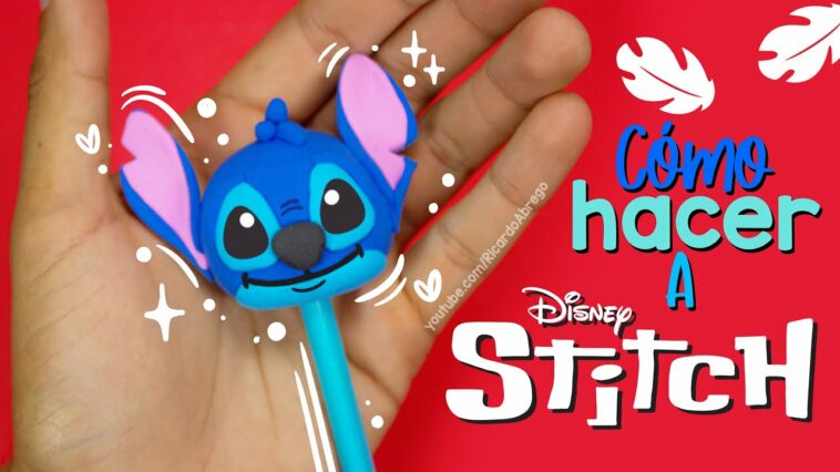 Cómo hacer a STITCH de FOAMY MOLDEABLE - #stitch #disney #foamy #clay #porcelain #plastilina