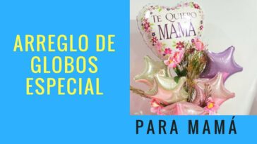 Cómo hacer un Arreglo de Globos y flores para el día de las madres (Serie: 10 de mayo)