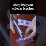 Cómo usar la máquina para colocar broches: Ya disponible en mi canal de YouTube?▶️#conluzkita