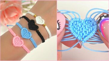 HAZLO, TU MISMA! - PULSERA CORAZÓN- PULSERAS DE LA AMISTAD HECHAS A MANO