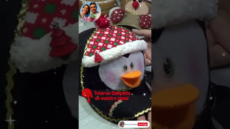 ?Invitación Nuevo Vídeo GORRA NAVIDEÑA PINGÜINO, Tutorial Con Arte en Tus Manos